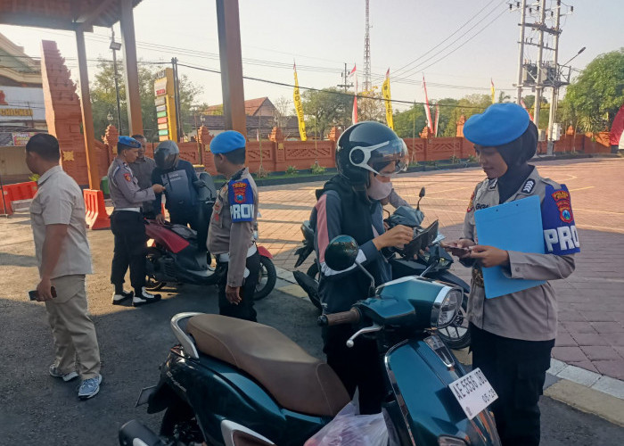 Sipropam Polres Ngawi Gelar Gaktibplin, Antisipasi Pelanggaran dan Judi Online