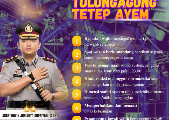 Polres Tulungagung Ingatkan 7 Aturan Soal Pelaksanaan Sound Horeg