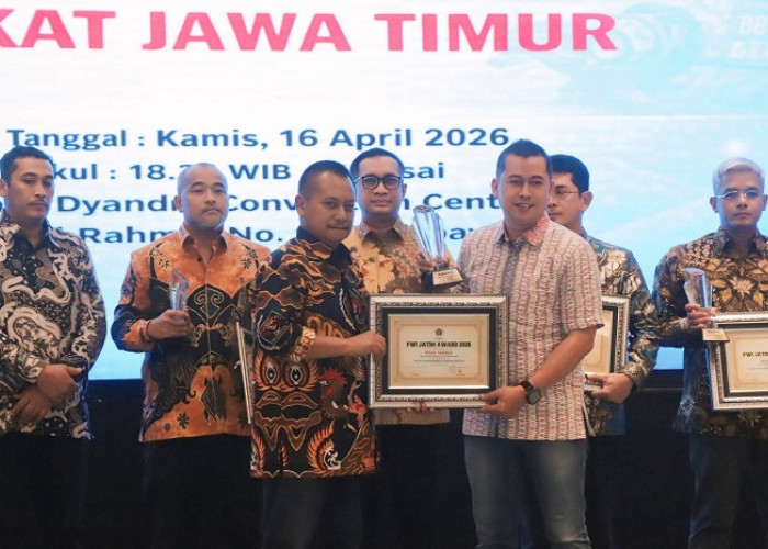 Dirut Tugu Tirta Kota Malang Raih PWI Jatim Award 2026 Berkat Transformasi Digital Pelayanan Publik