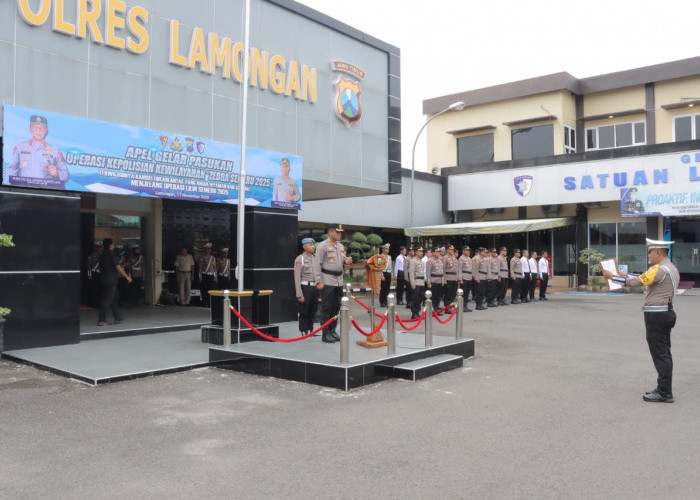 Apel Pasukan Operasi Zebra Semeru 2025 Digelar Polres Lamongan