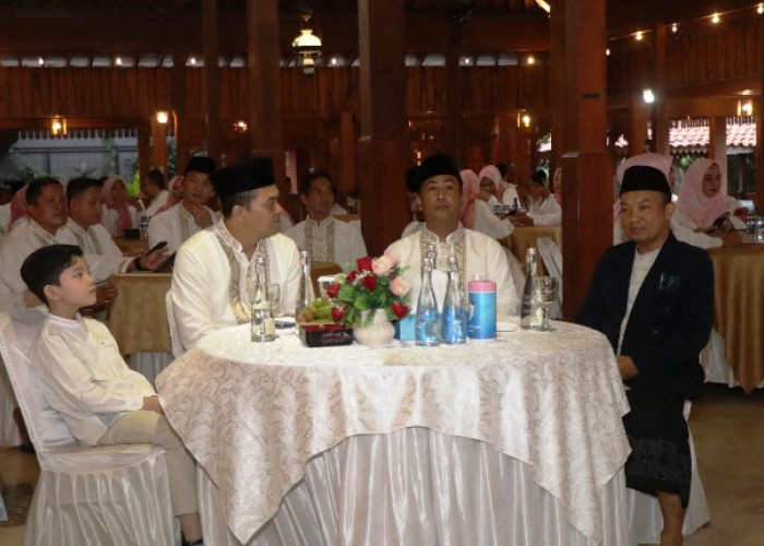 Hangatnya Ramadan, Polres Nganjuk Buka Bersama Yatim Piatu di Pendopo Andaru