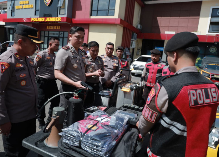 Cek Kesiapan Anggota, Kapolres Jember Jamin Stabilitas Keamanan Wilayah