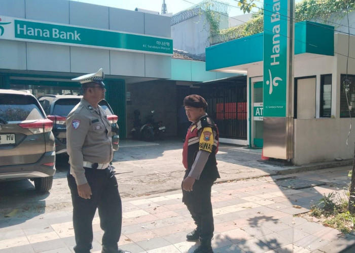 Antisipasi Kriminalitas, Polsek Mulyorejo Gelar Patroli Dialogis di Perbankan