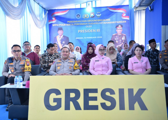 Menuju Indonesia Emas 2045, Prabowo Subianto Groundbreaking SPPG Polri, SPPG Bedilan Gresik Ikut Diresmikan