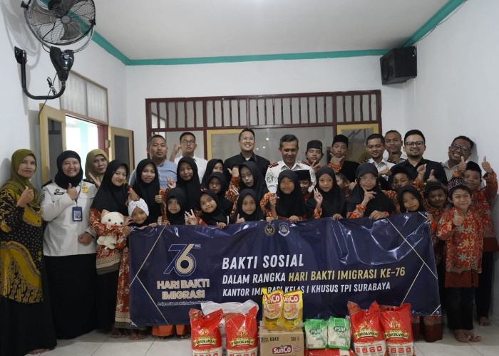 Puncak HBI Ke-76, Imigrasi Surabaya Ikuti Syukuran Nasional Bersama Dirjen Imigrasi