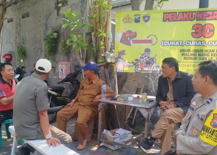 Polsek Wiyung Sambang Warga Balas Klumprik, Sosialisasi Cegah Curanmor hingga Kenakalan Remaja