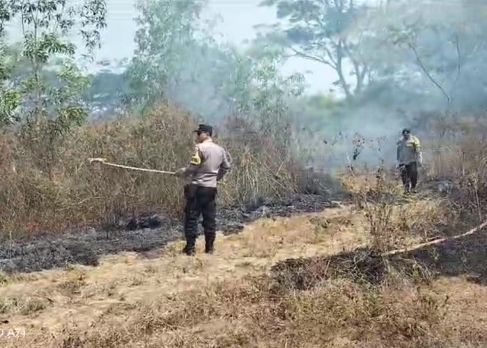 Kemarau Panjang, Polsek Karangrejo Ingatkan Bahaya Kebakaran