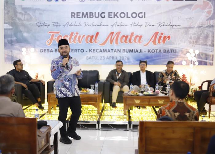 Hadiri Festival Mata Air Desa Bulukerto, Plt Wali Kota Heli Suyanto Tekankan Urgensi Pelestarian Sumber Air