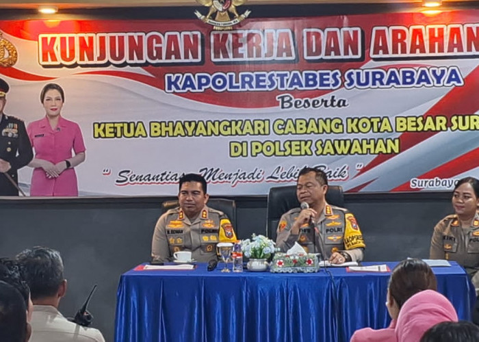 Kapolrestabes Surabaya Beri Arahan Langsung di Polsek Sawahan