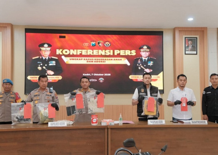 Polres Kediri Ungkap Kasus Bayi Tewas dan Aborsi di Pare-Pagu, 4 Tersangka Diamankan
