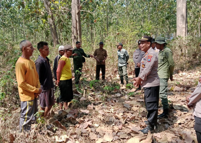 Cegah Karhutla, Satbinmas Polres Ngawi Perkuat Pembinaan di Kawasan Perhutani