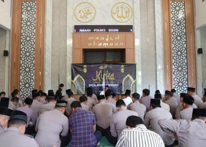 Bangun Iman dan Etika Kerja, Polres Kediri Rutin Gelar Kajian Islami Kirka