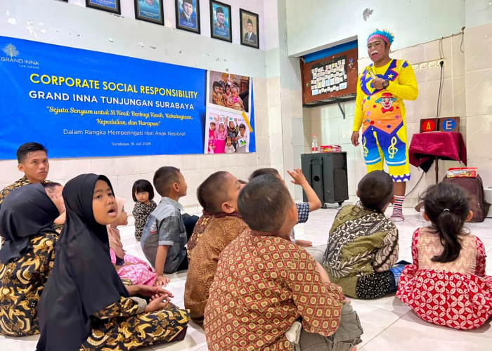 Semai Kepedulian di Hari Anak, Grand Inna Tunjungan Hadirkan Energi Positif di LKSA Muhammadiyah