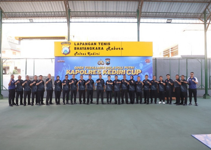 Kapolres Cup 2026 Jadi Ajang Pembinaan Voli Putri Kabupaten Kediri