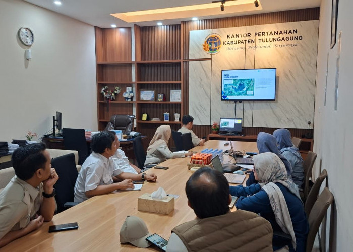 Bahas Sertipikat Tanah Bendungan Wonorejo, Kantah Tulungagung Koordinasikan Proses PKKPR
