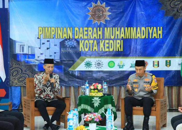 Awali Tugas Baru, Kapolres Kediri Kota Silaturahmi Pimpinan Daerah Muhammadiyah Kota Kediri