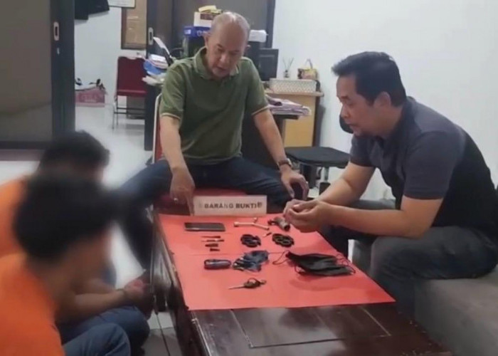 Gasak Motor CRF di Kawasan Industri Ngoro, Dua Terduga Pelaku Dibekuk Polsek Ngoro
