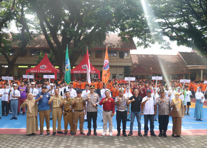 Kapolres Erik Buka Turnamen Bola Basket Antar Pelajar Magetan