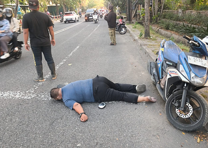 Kecelakaan Tunggal di Jalan Ngagel Surabaya, Pria Paruh Baya Meninggal di TKP