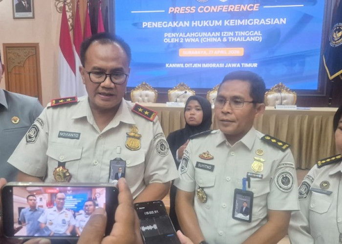 Izin Magang Disalahgunakan Jadi izin Kerja, 2 WNA Dideportasi Imigrasi Jatim