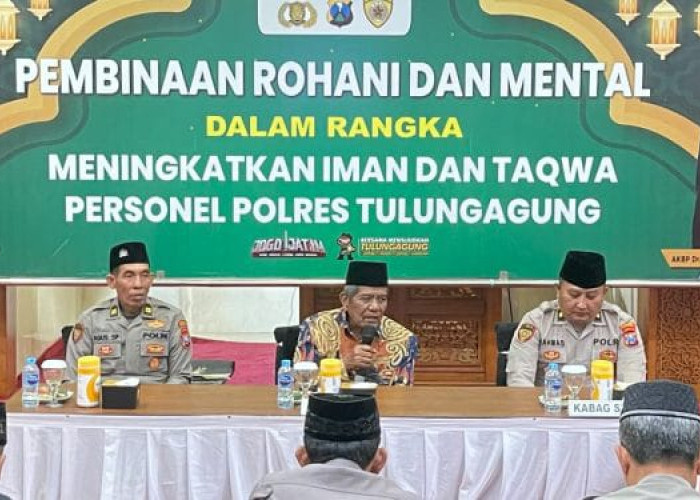 Polisi Tulungagung Isi Baterai Iman Lewat Binrohtal Sebelum Layani Masyarakat