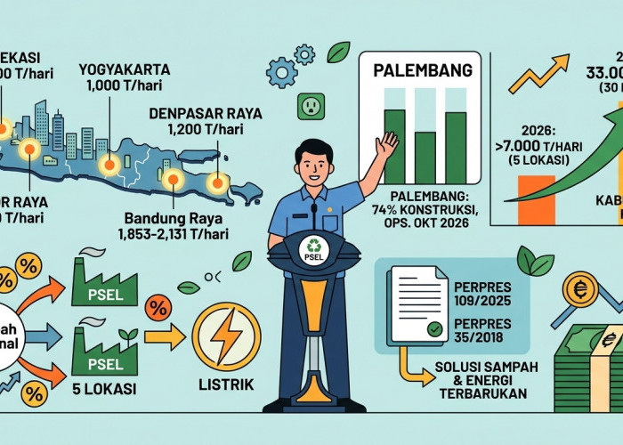 Pemerintah Groundbreaking 5 PSEL Juni 2026, Olah 7.000 Ton Sampah Per Hari
