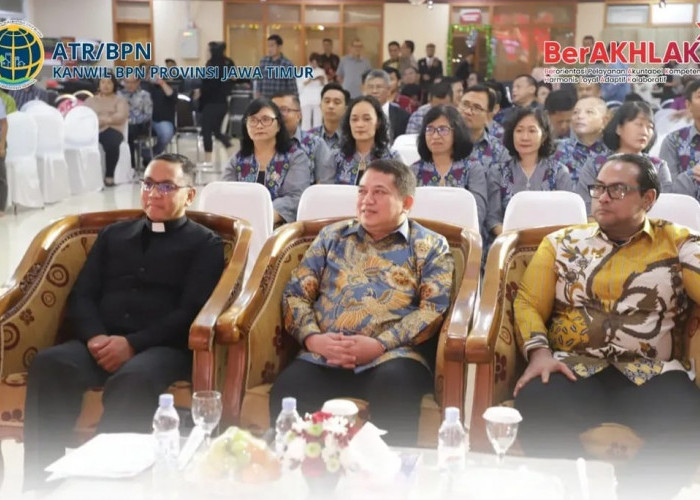 Natal 2025, Kanwil BPN Jatim Tegaskan Kerukunan dan Kepastian Hukum Rumah Ibadah