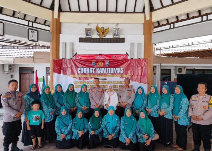 Serap Aspirasi Warga Sidoarjo, Polresta Sidoarjo Gelar Curhat Kamtibmas di Balai Desa Ketegan