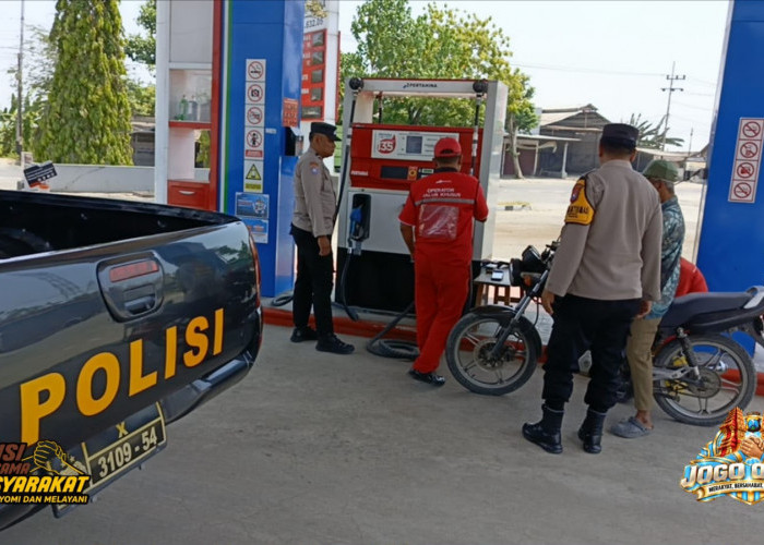 Pastikan Pasokan BBM Aman, Anggota Polres Ngawi Gencarkan Patroli ke Sejumlah SPBU