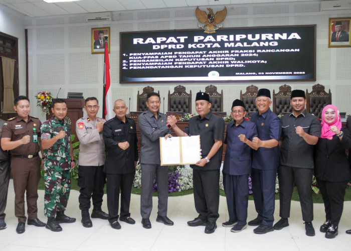 DPRD Kota Malang Setujui Rancangan KUA-PPAS APBD 2024