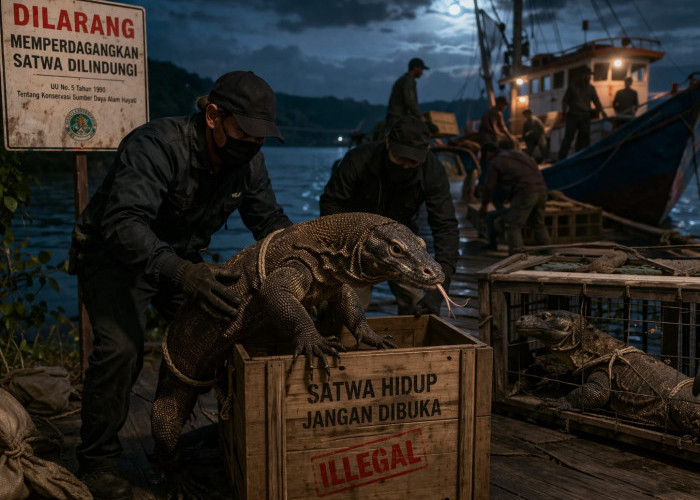 Polda Jatim Gagalkan Penyelundupan Komodo dari NTT, Dua Orang Dikabarkan Jadi Tersangka