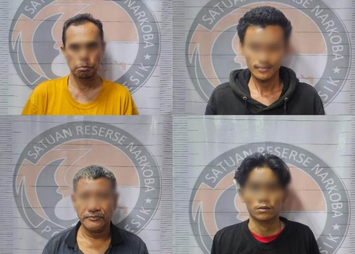 Pesta Sabu di Kamar Kost, Empat Pria Digerebek Polisi di Manyar Gresik