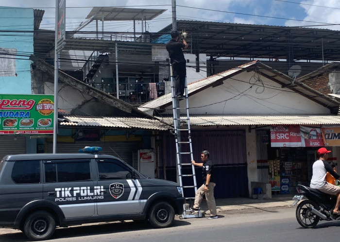 Operasi Lilin Semeru 2024, Polres Lumajang Pasang CCTV di Pos Pengamanan Pasar Klakah