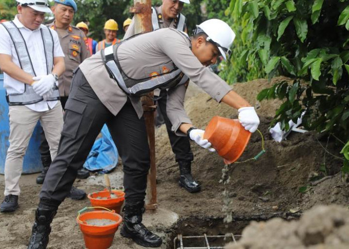 Polres Kediri Bangun Videotron Outdoor untuk Dukung Kegiatan Kedinasan