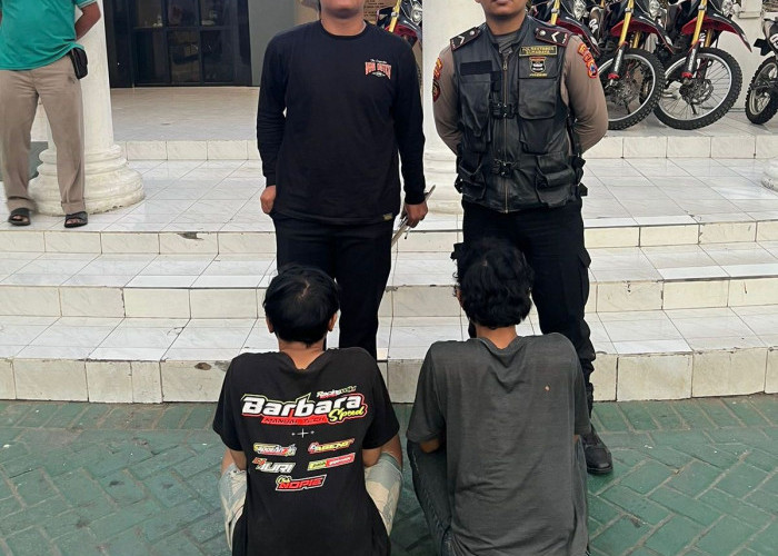 Respatti Polrestabes Surabaya Tangkap Dua Pemuda Bawa Sabu