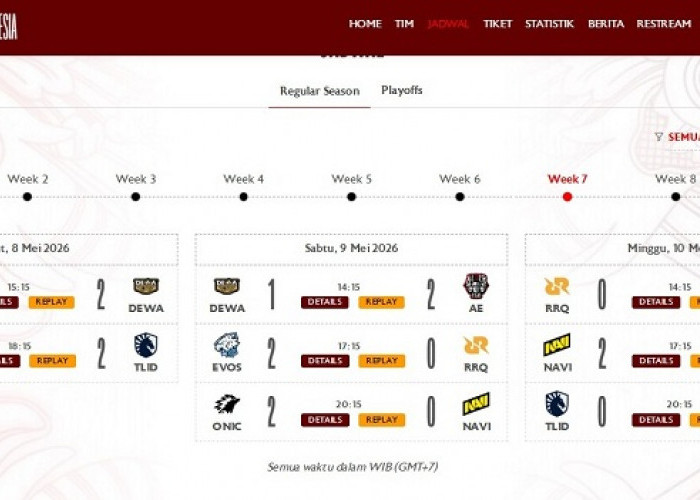 Rekap MPL ID Season 17 Week 7: EVOS Bangkit, RRQ Tersingkir dari Perburuan Playoffs