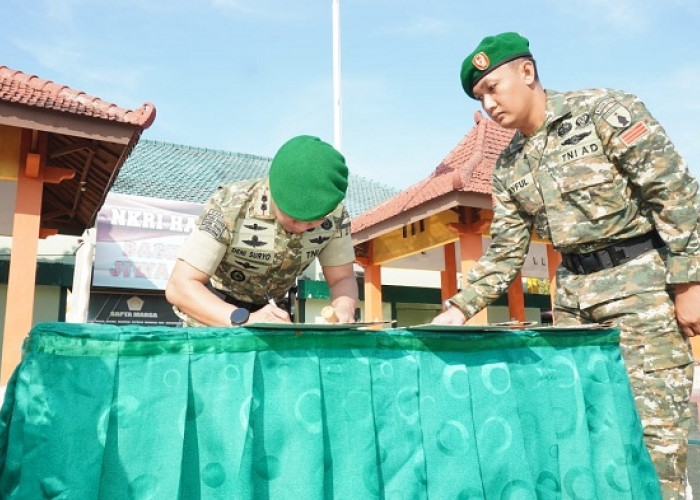 Penyegaran Organisasi, Kodim 0812 Lamongan Gelar Sertijab Danramil dan Staf  