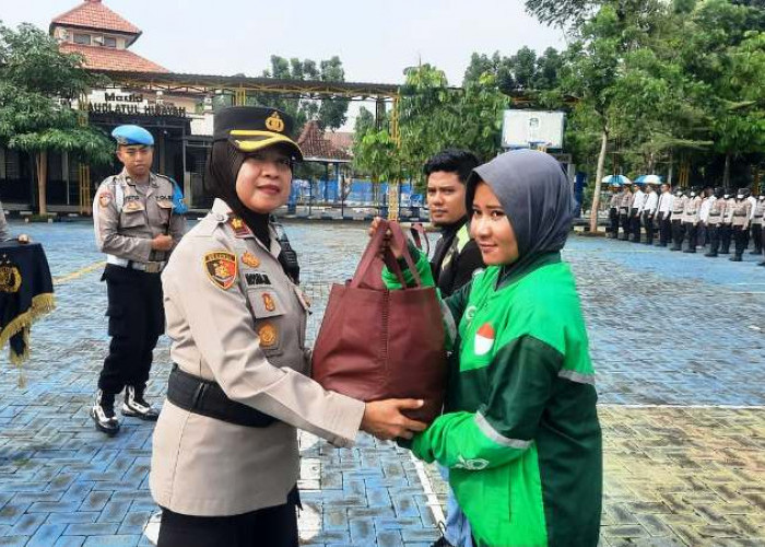Wakapolres Bangkalan Pimpin Giat Apel Akbar Pengemudi Ojek Online