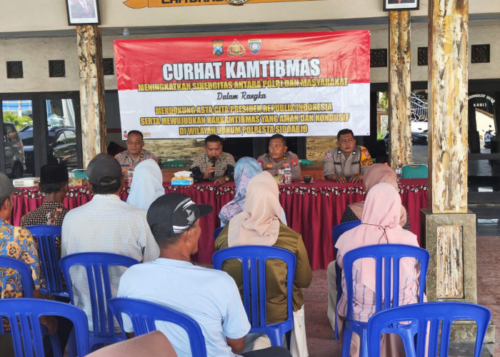 Curhat Kamtibmas Polresta Sidoarjo Perkuat Sinergi dan Serap Aspirasi Warga