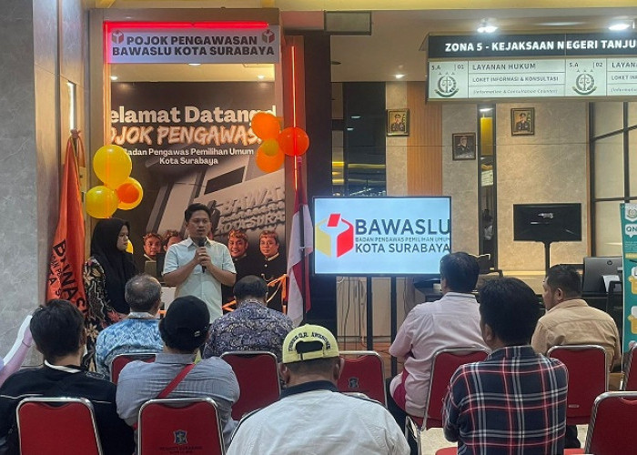 Pojok Pengawasan Diresmikan, Bawaslu Surabaya Ajak Masyarakat Pro Aktif Kawal Pemilu 2024