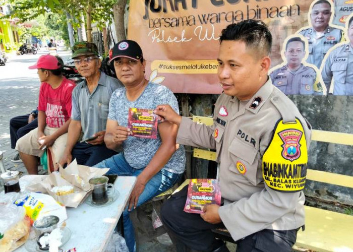 Jumat Curhat Polsek Wiyung, Warga Pondok Maritim Aktif Beri Masukan untuk Keamanan Lingkungan