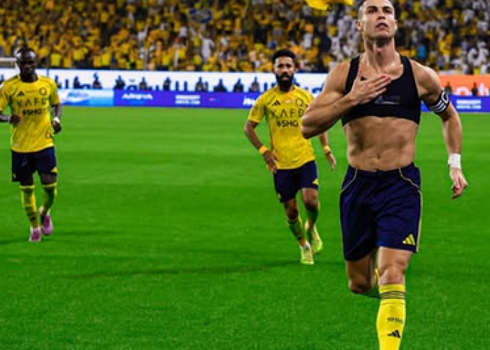 Ronaldo Cetak Gol Spektakuler Saat Al Nassr Hancurkan Al Fateh 5-1