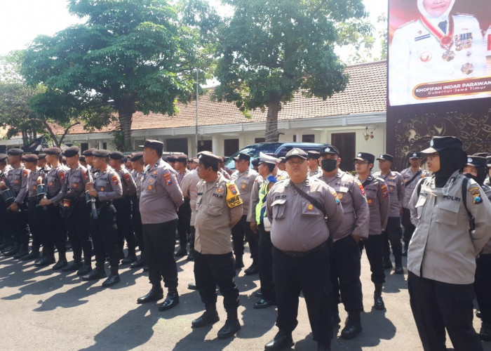 Polsek Mulyorejo  Kawal Unjukrasa DPW FSPMI Jawa Timur