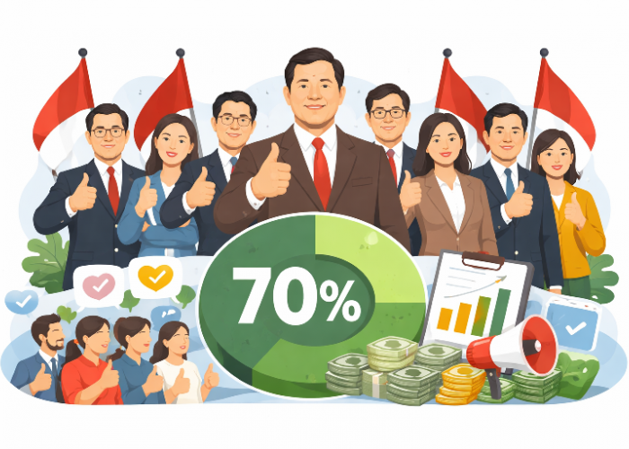 Survei 70 Persen Masyarakat Puas Kinerja Menteri Kabinet Merah Putih