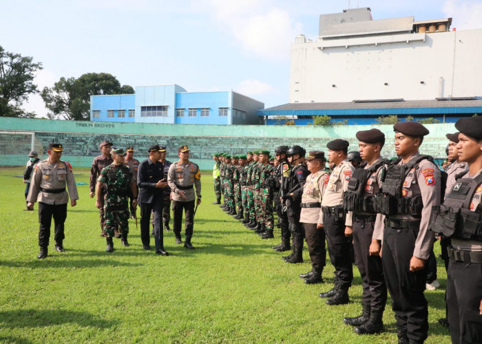 Apel Pasukan Pengamanan TPS, Pj Wali Kota Malang: Seluruh Personel Siap Amankan Pemilu