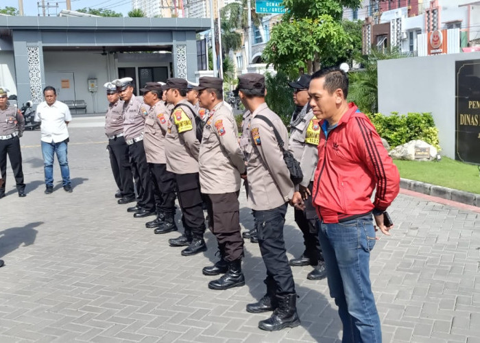 Polsek Sawahan Siapkan Pengamanan Aksi Unjuk Rasa Gempar Jatim di Kantor ESDM