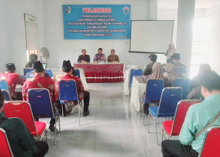 Anggota BPD Kecamatan Ngantru Ikuti Bimtek Peningkatan Kapasitas dan Fungsi Kelembagaan