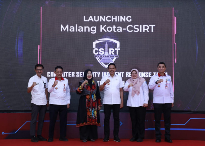 Launching Malangkota-CSIRT, Pj Wali Kota Wahyu Harap Mampu Awasi Keamanan Siber 