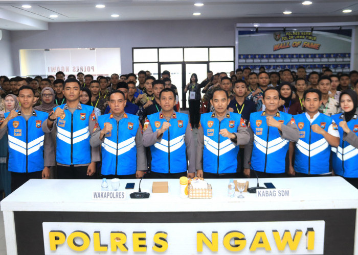 Polres Ngawi Teguhkan Komitmen Rekrutmen Bersih, Gelar Pakta Integritas dan Sumpah Penerimaan Polri 2026