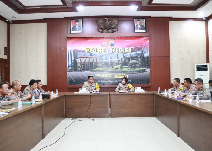 Polres Kediri Gelar Anev Sitkamtibmas September 2024